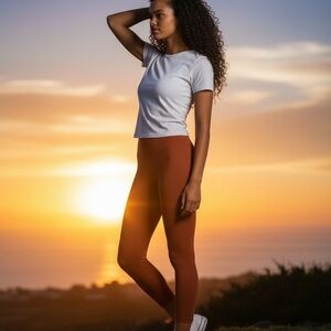 Nike Dri-FIT Rust High Rise Leggings Women’s Size M Athletic Pants